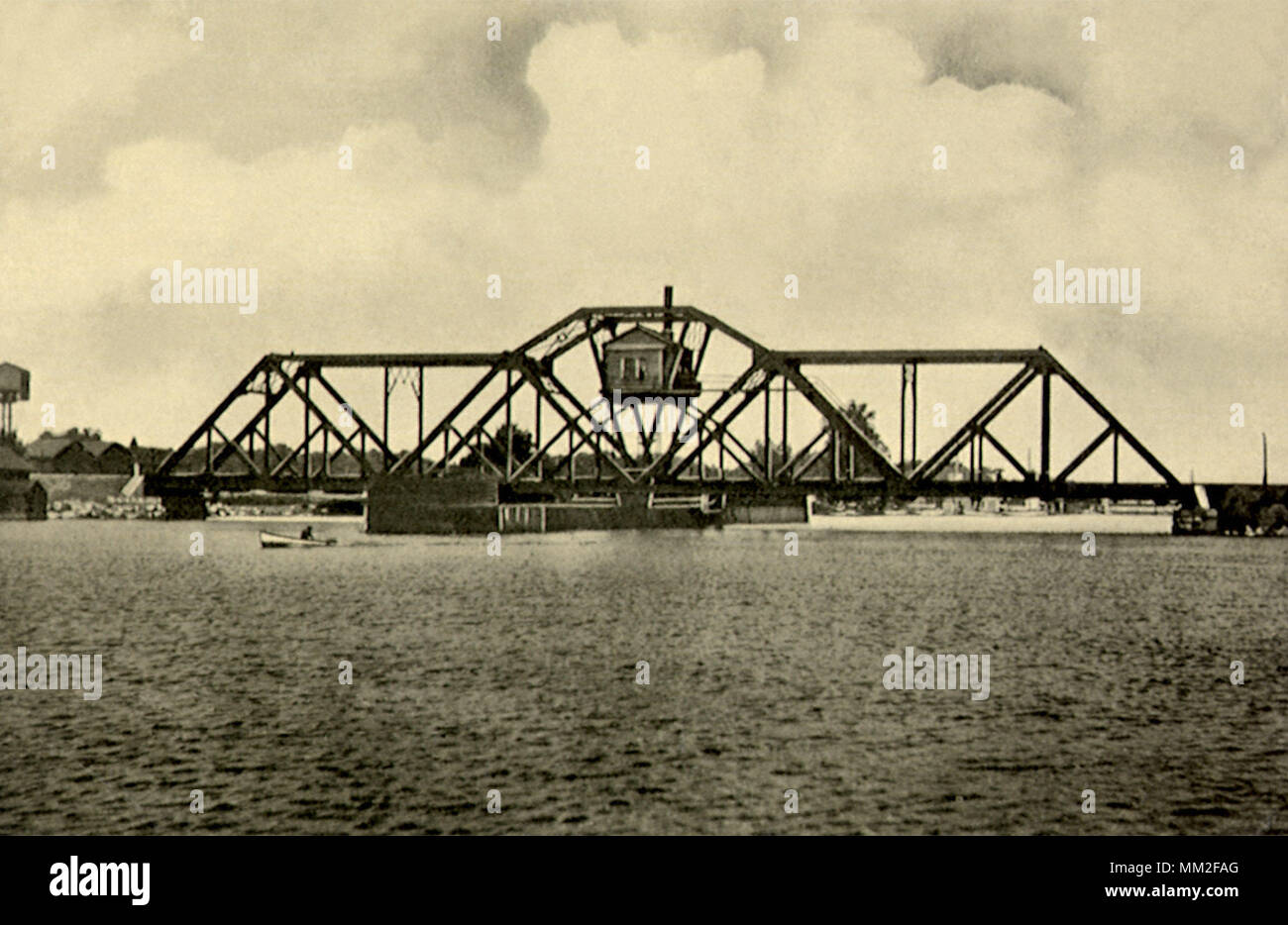 R. W. & O. Swing Bridge. Charlotteville. 1910 Stockfoto