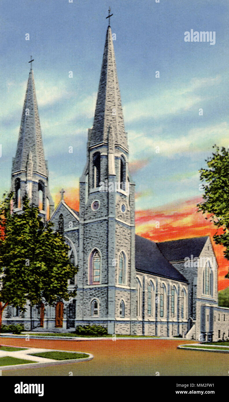 St. Maria von den Engeln Kirche. Olean. 1940 Stockfoto