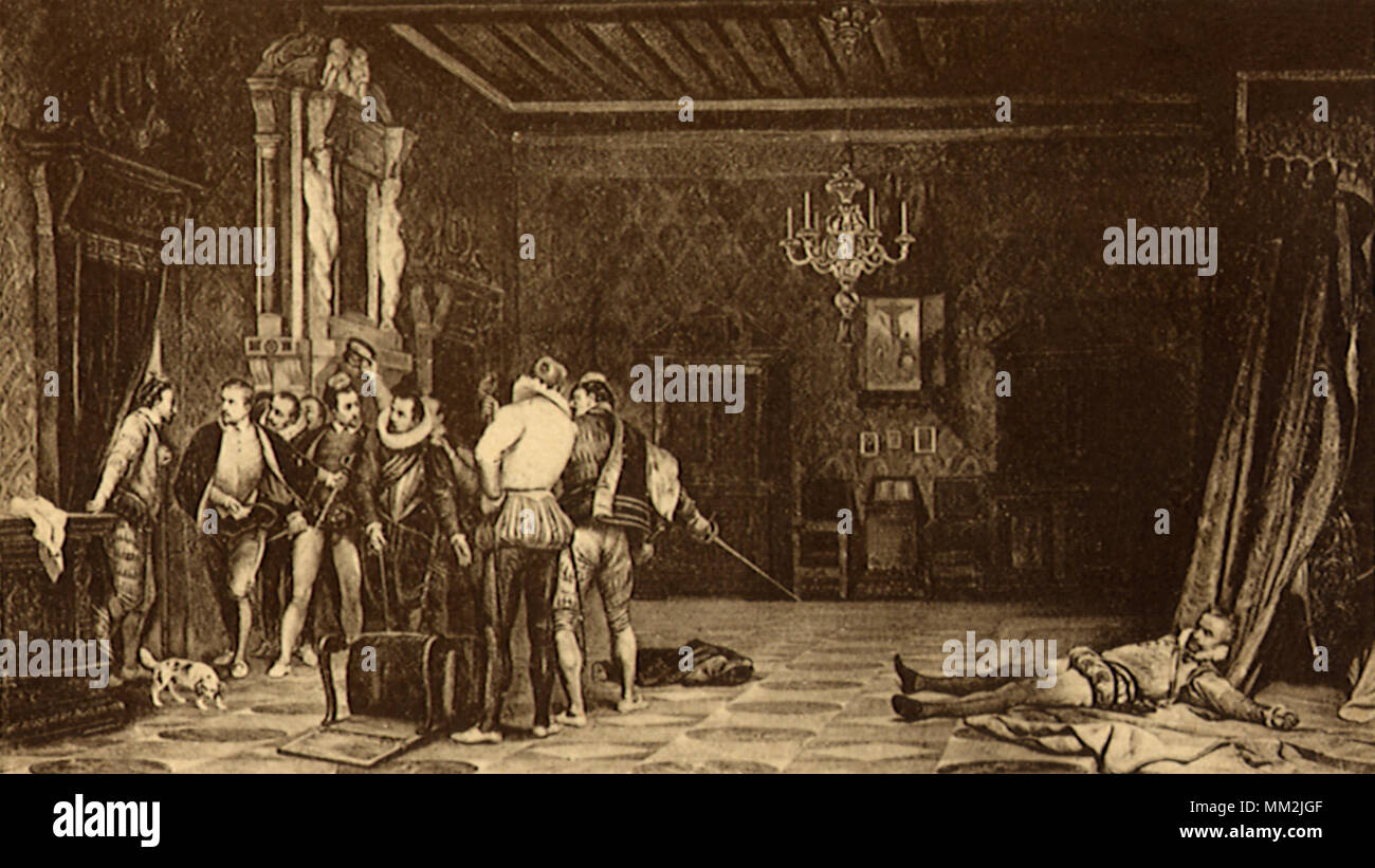 Die Ermordung des Herzogs von Guise 1563 Stockfoto