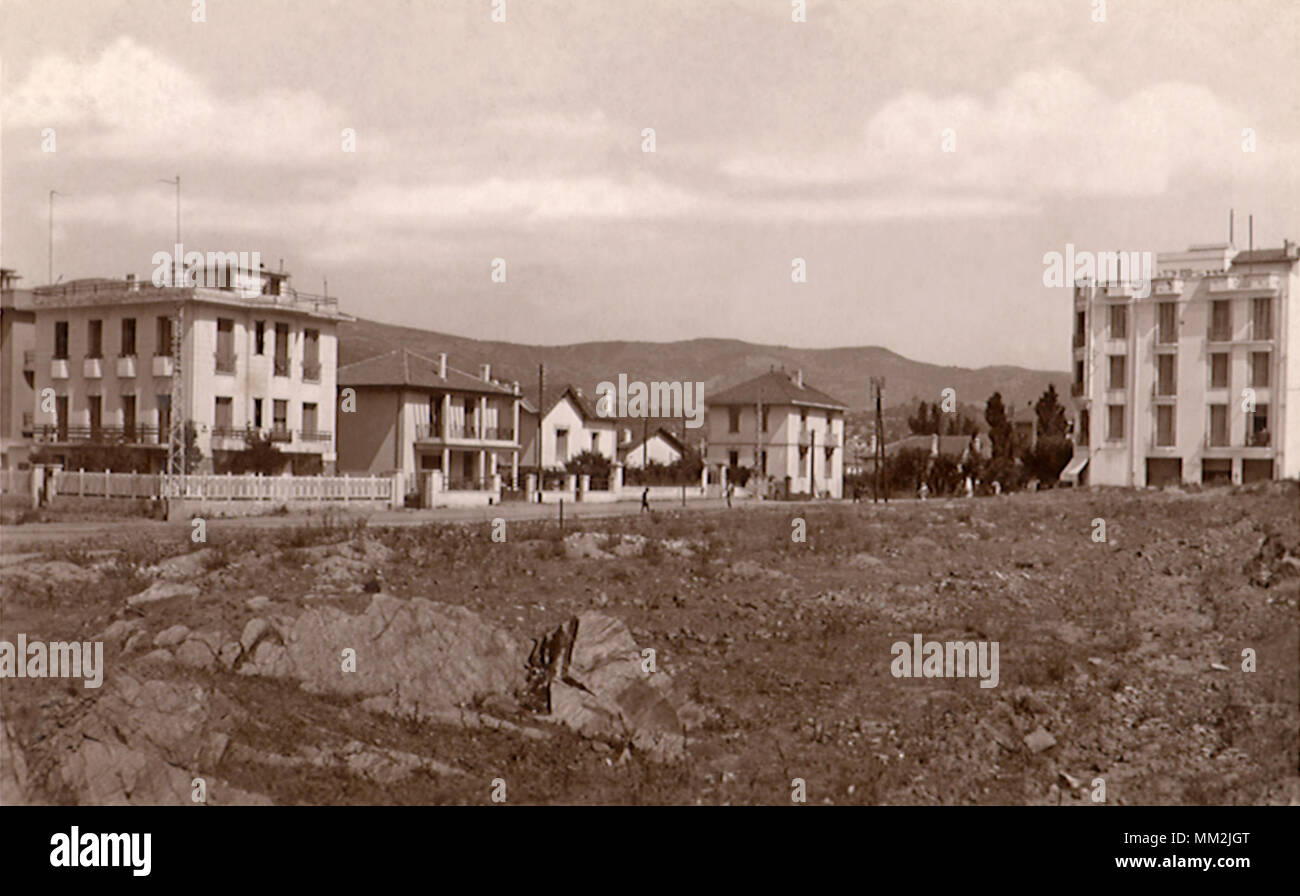 Ansicht der Häuser. Bône. 1950 Stockfoto