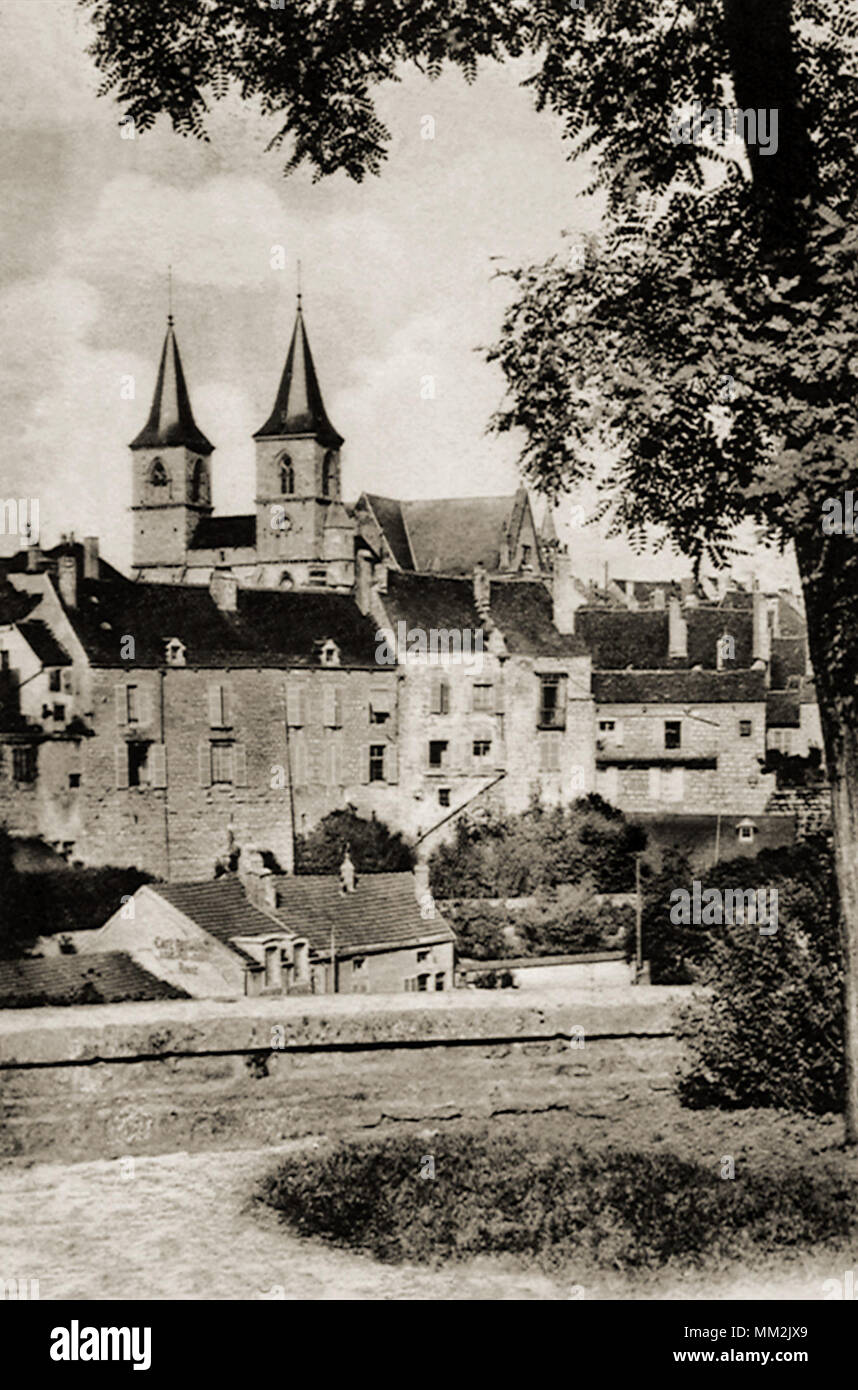 Saint Jean Baptiste Kirche. Chaumont. 1910 Stockfoto