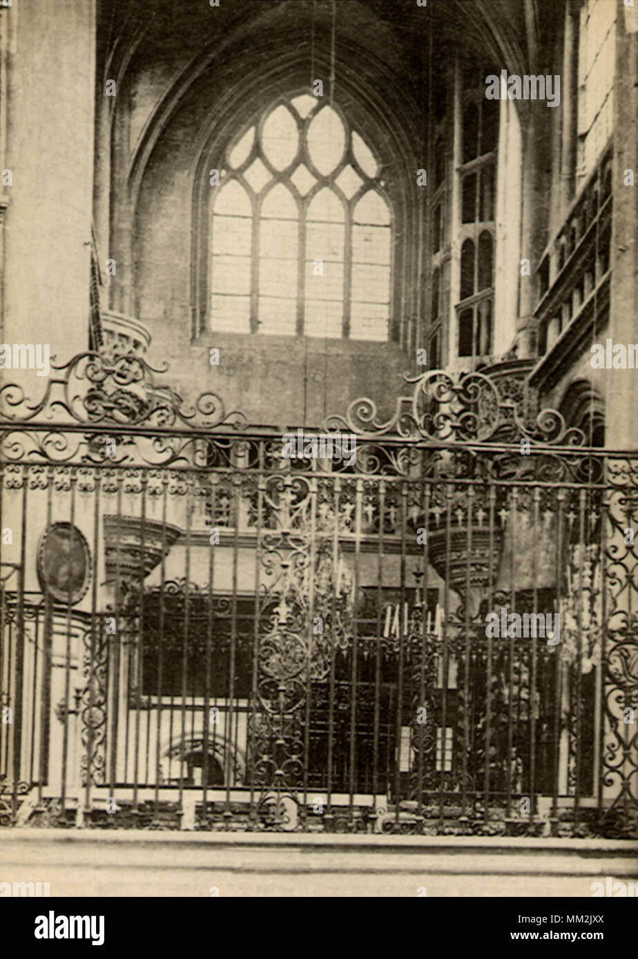 Kirche Saint-Jean-Baptiste. Chaumont. 1910 Stockfoto