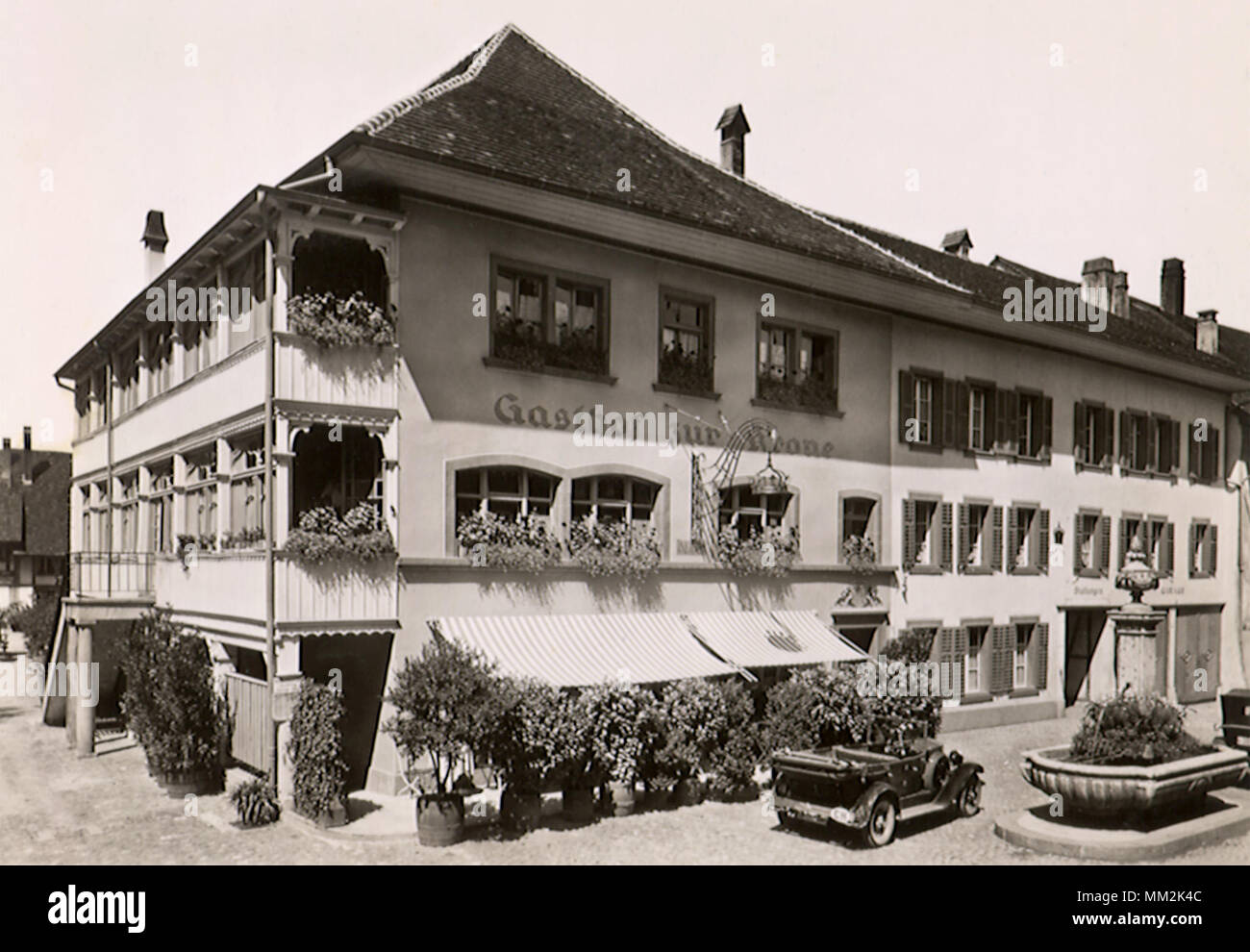 Hotel zur Krone. Wangen. 1920 Stockfoto