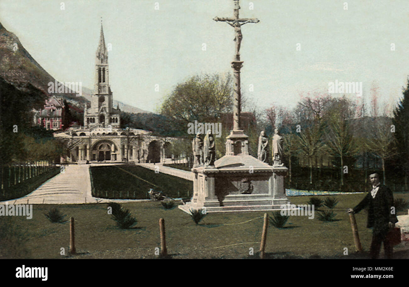 Die bretou Martyrium. Lourdes. 1910 Stockfoto