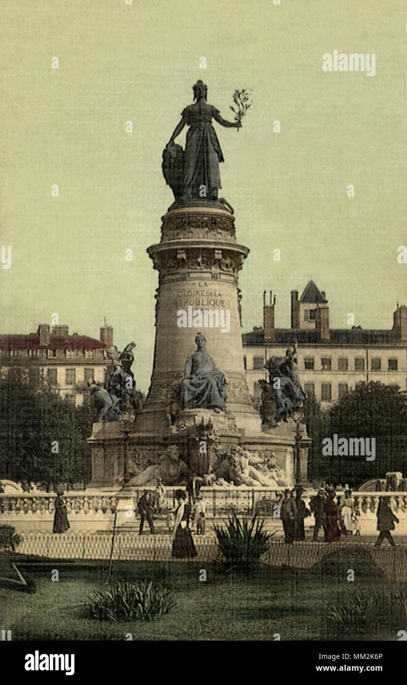 Denkmal der Republik. Lyon. 1950 Stockfoto