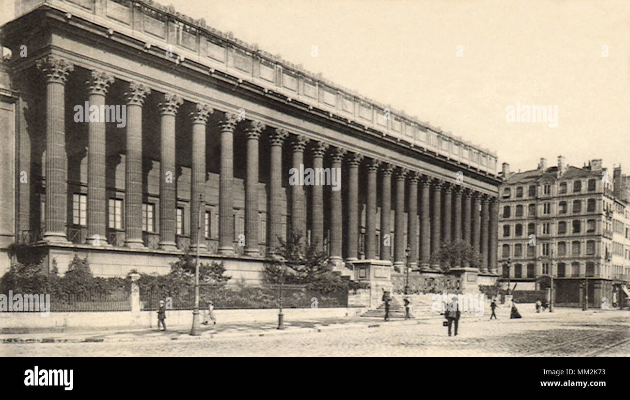 Palast der Justiz. Lyon. 1910 Stockfoto
