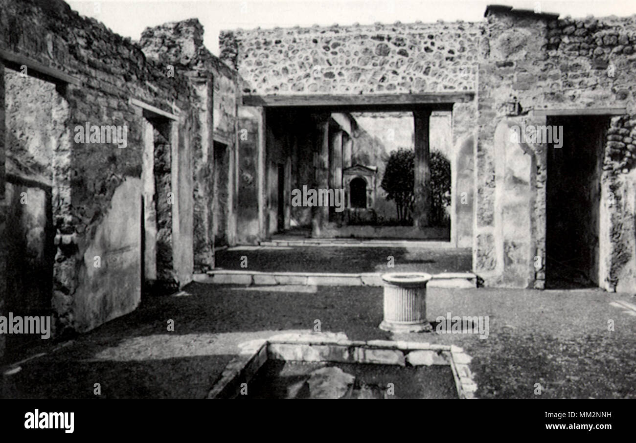 Haus der tragischen Poesie. Pompei. 1930 Stockfoto