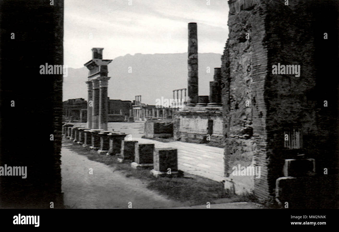 Bleibt der Tempel. Pompei. 1930 Stockfoto