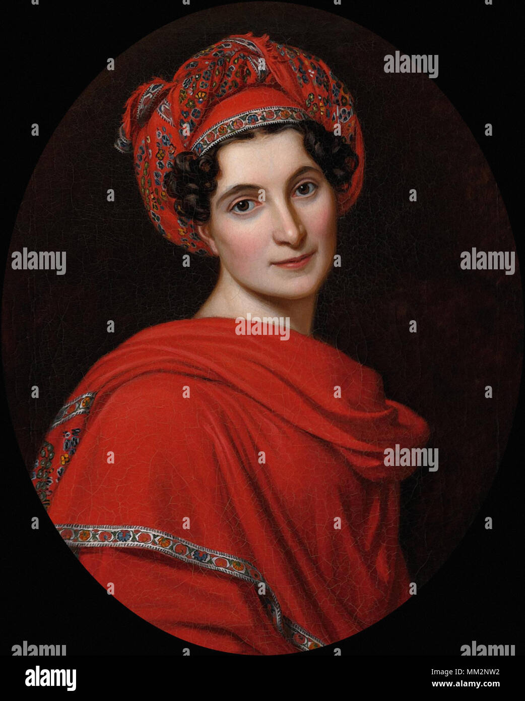 Stieler Joseph Karl - Portrait von Therese Alexandra Freifrau von Tettenborn Stockfoto