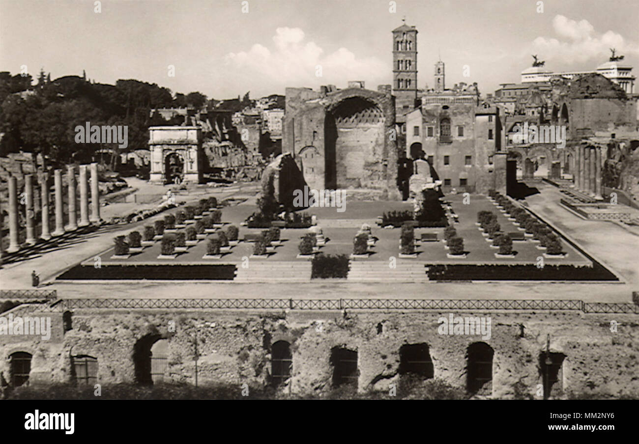 Tempel der Venus. Rom. 1930 Stockfoto