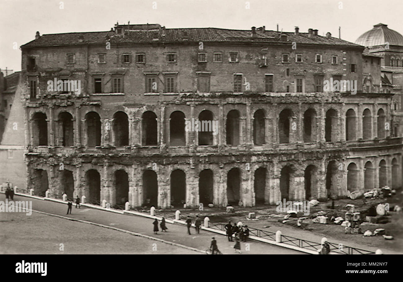 Marcello Theater. Rom. 1930 Stockfoto