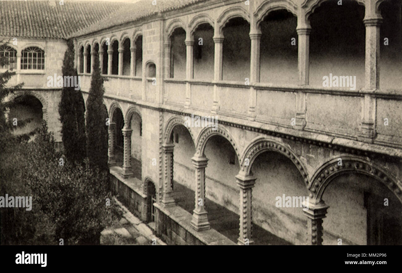 Kreuzgang der Könige in Santo Tomás. Ávila. 1930 Stockfoto