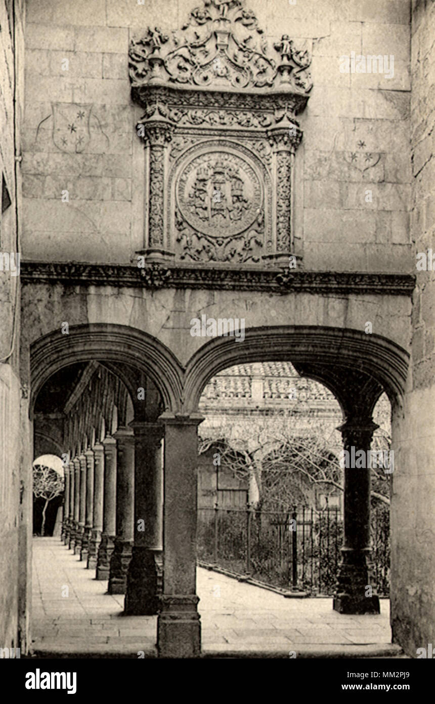 Institut Eingang. Salamanca. 1930 Stockfoto