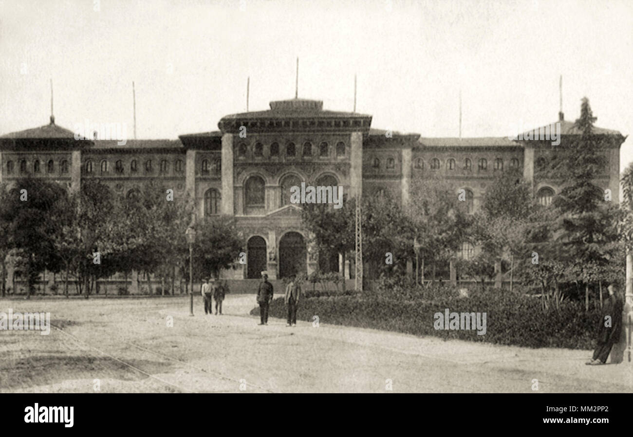 Fakultät für Medizin & Wissenschaft. Zargaoza. 1910 Stockfoto
