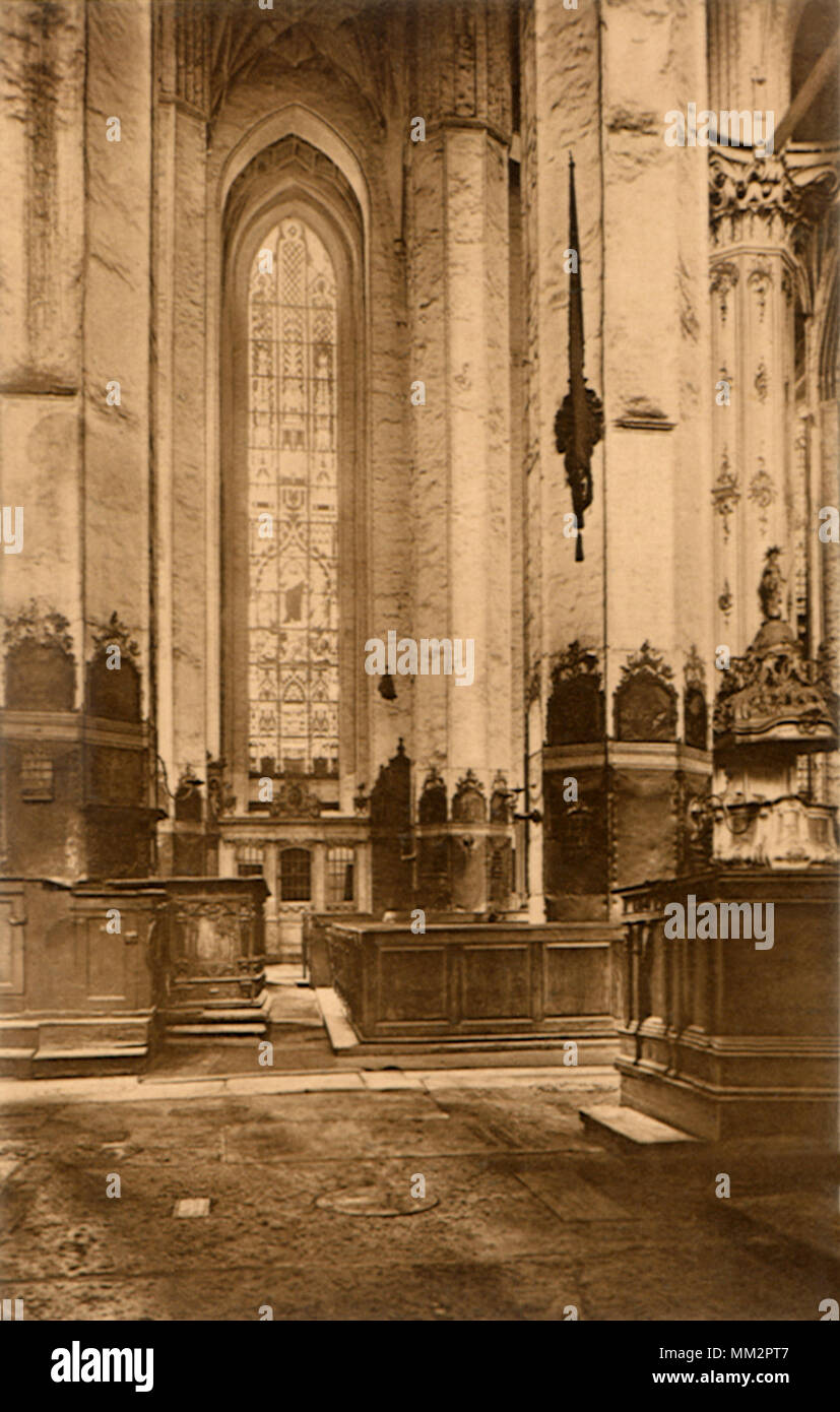 Kanzel an der Marienkirche. Danzig. 1930 Stockfoto