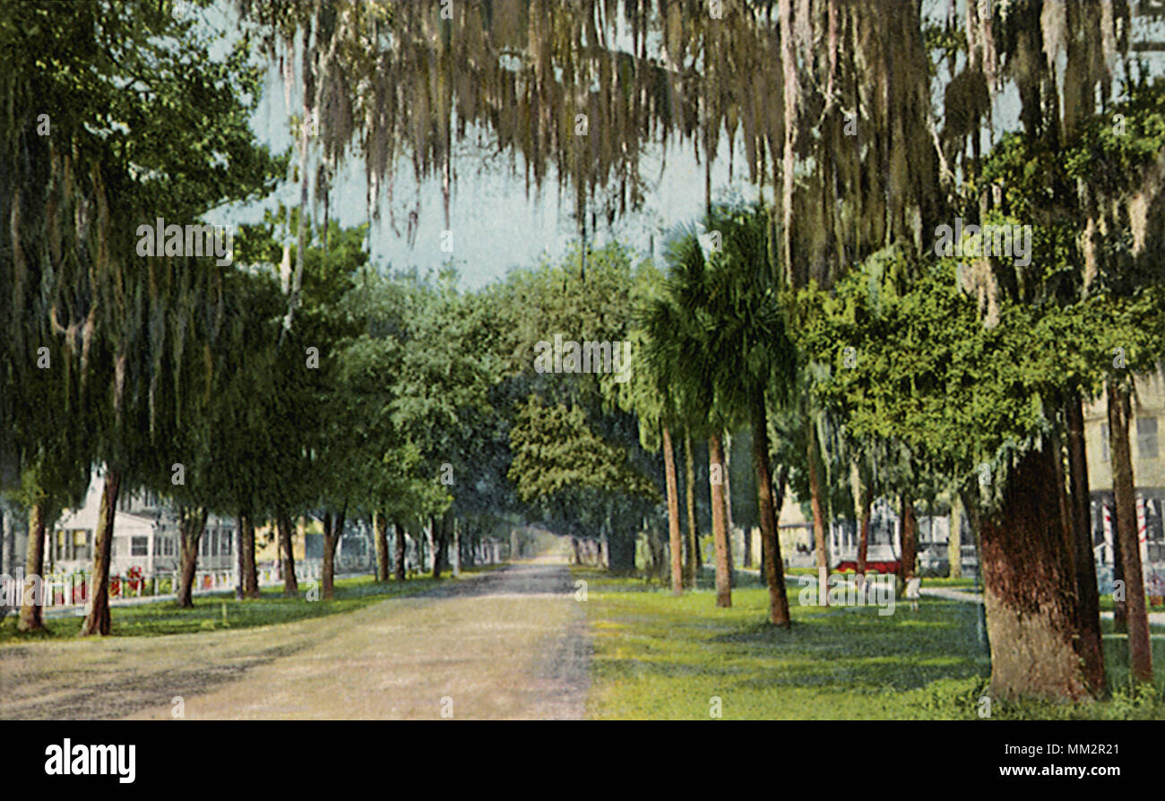 Orange Avenue. Daytona. 1920 Stockfoto