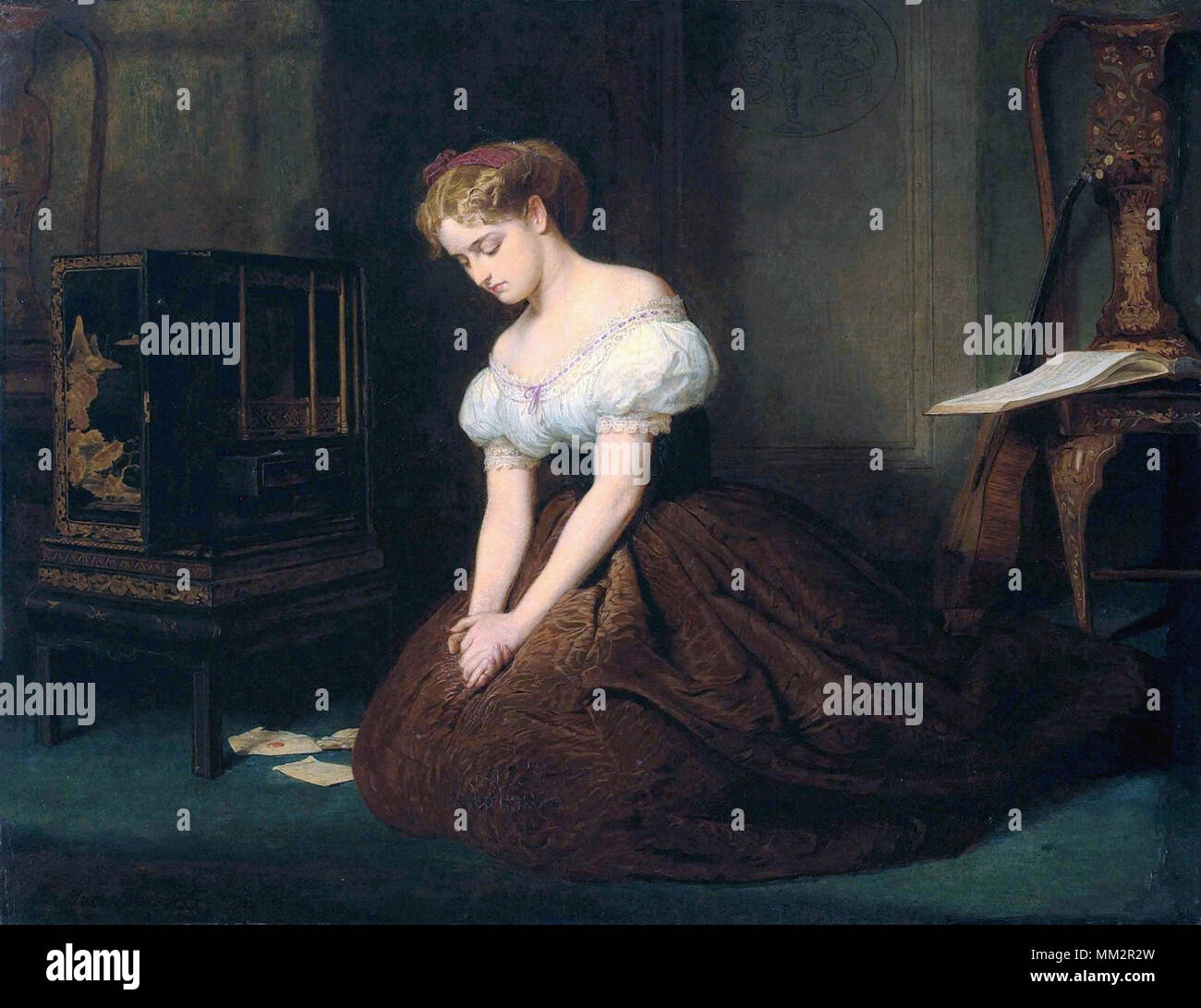 Stein Marcus - der alte Briefe Stockfoto