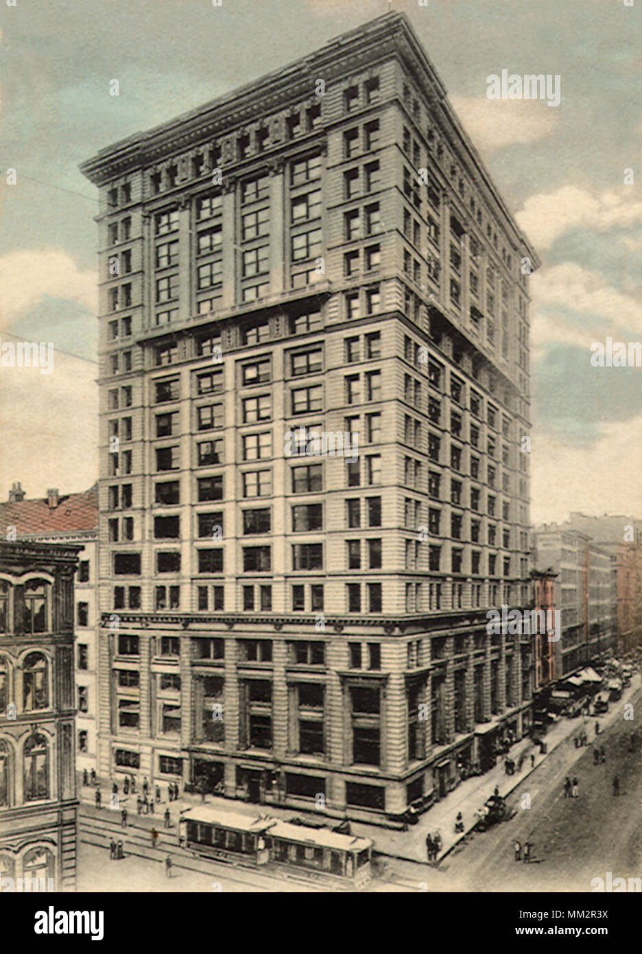 Tribune Gebäude. Chicago. 1910 Stockfoto
