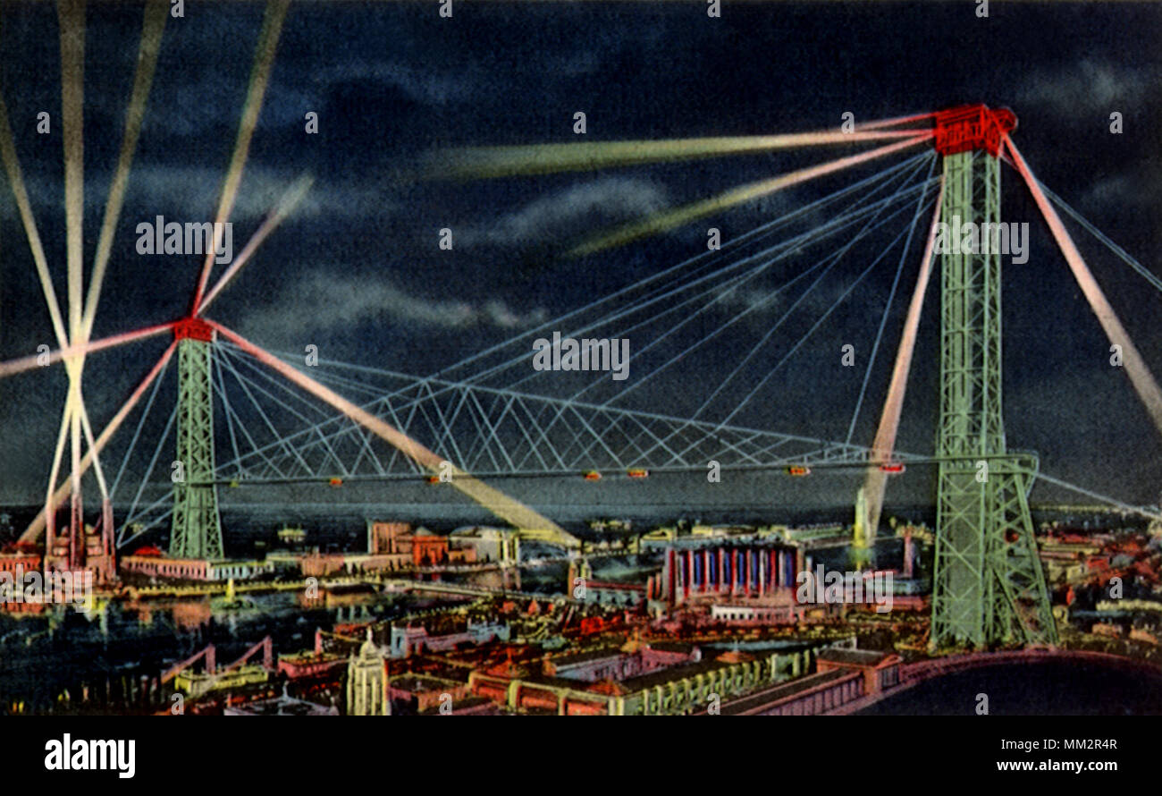 Himmel Fahrt auf der Chicago Welt. 1930 Stockfoto