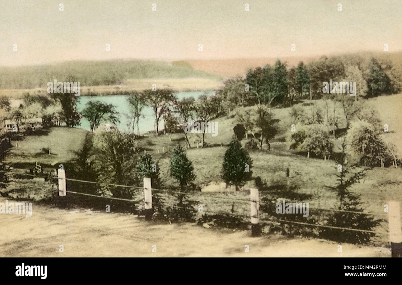 Blick von der River Road. Essex. 1937 Stockfoto