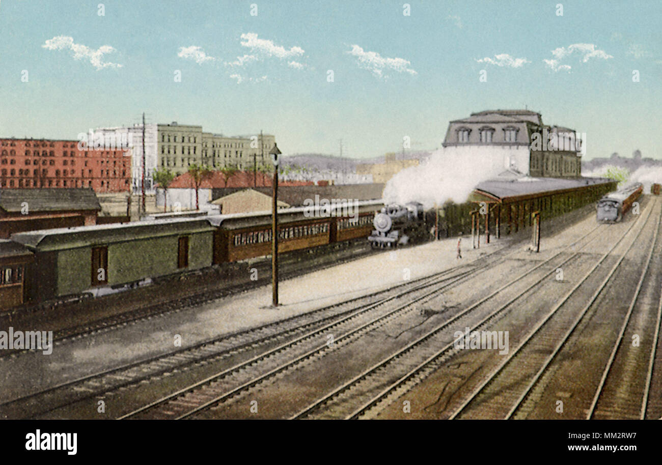 New York, N.H., und H.R.R. Station. New Haven. 1913 Stockfoto
