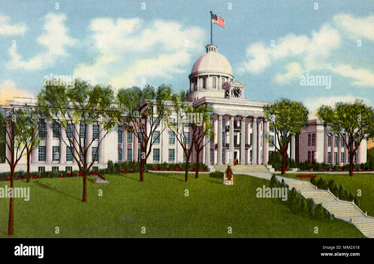 State Capitol. Montgomery. 1945 Stockfoto