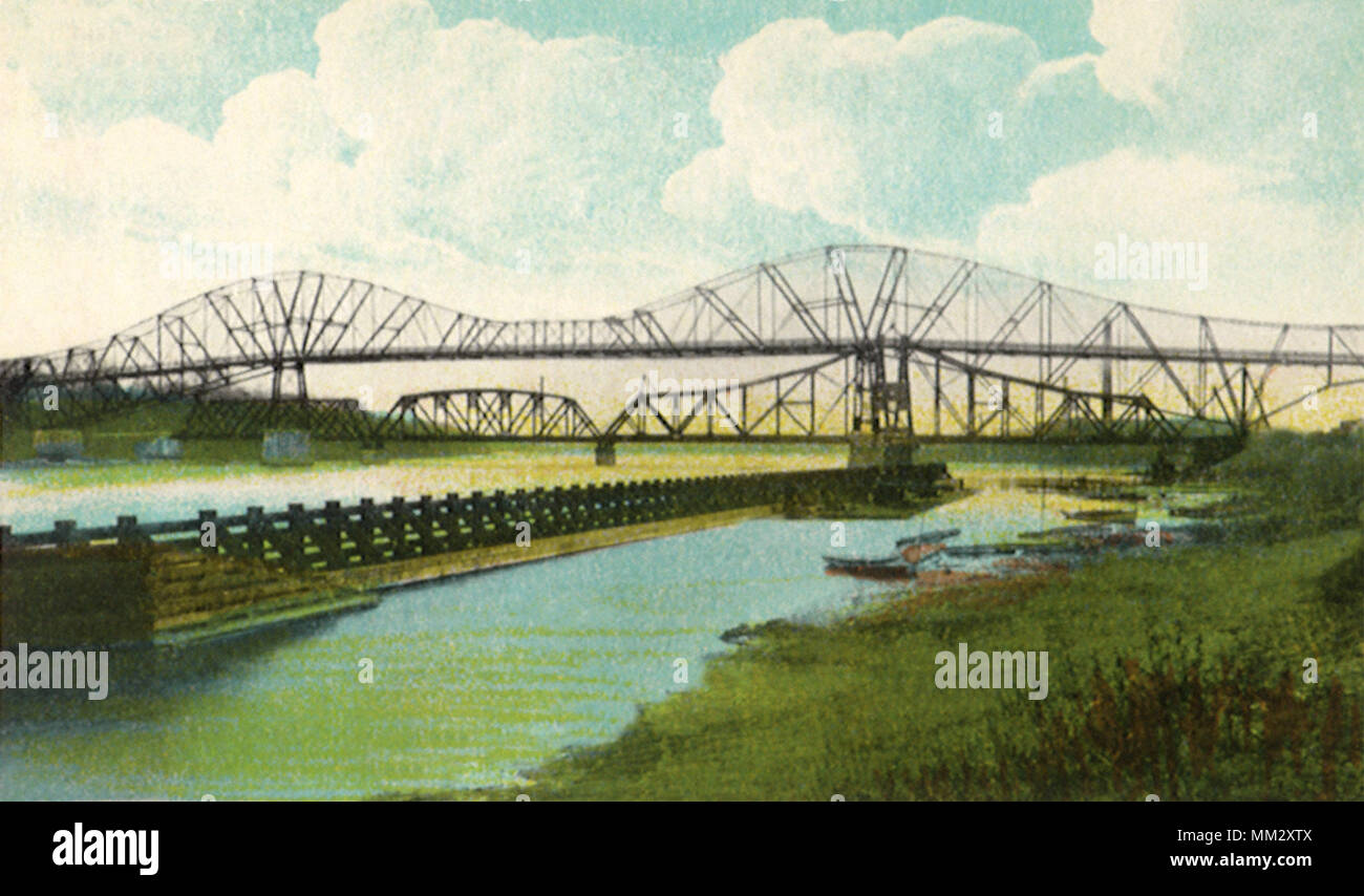High & North Western Brücken. Clinton. 1920 Stockfoto