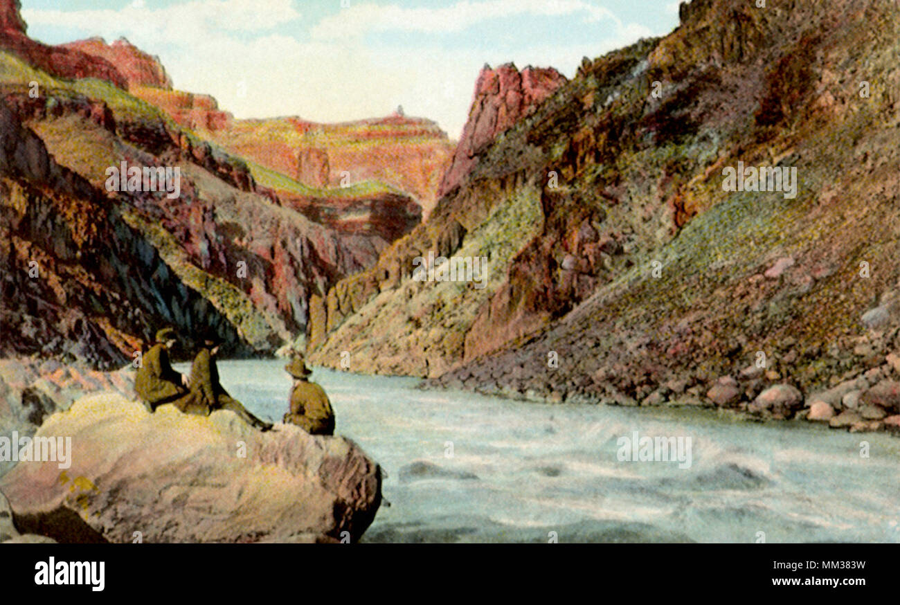 Rapids an Einsiedler Trail. Grand Canyon. 1930 Stockfoto