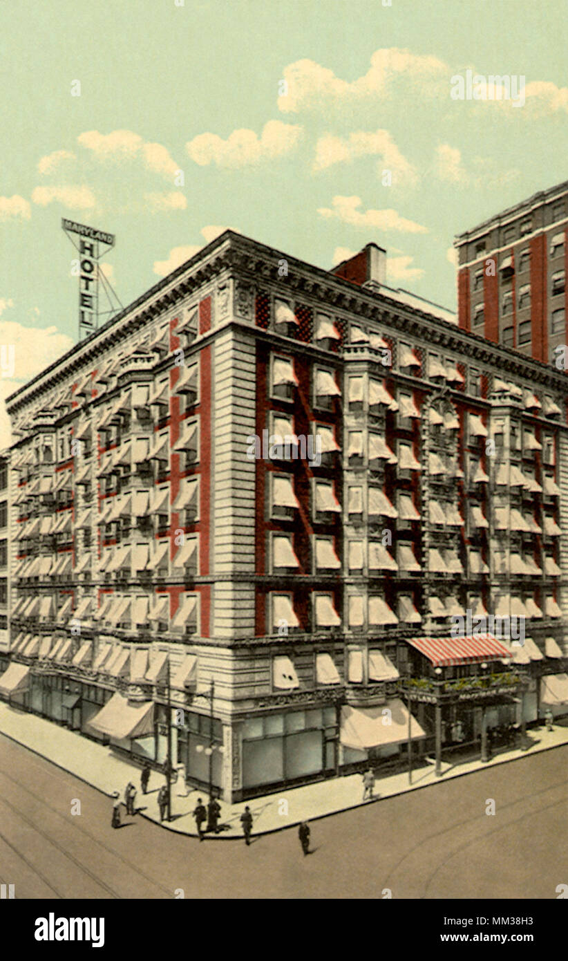 Hotel in Maryland. Saint Louis. 1914 Stockfoto