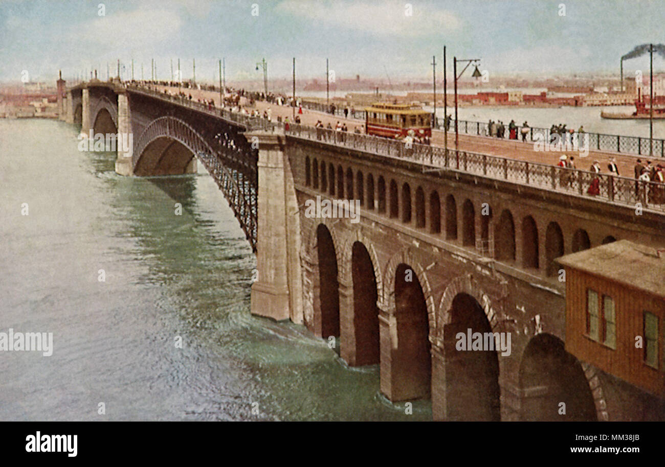 Eads Bridge. Saint Louis. 1910 Stockfoto