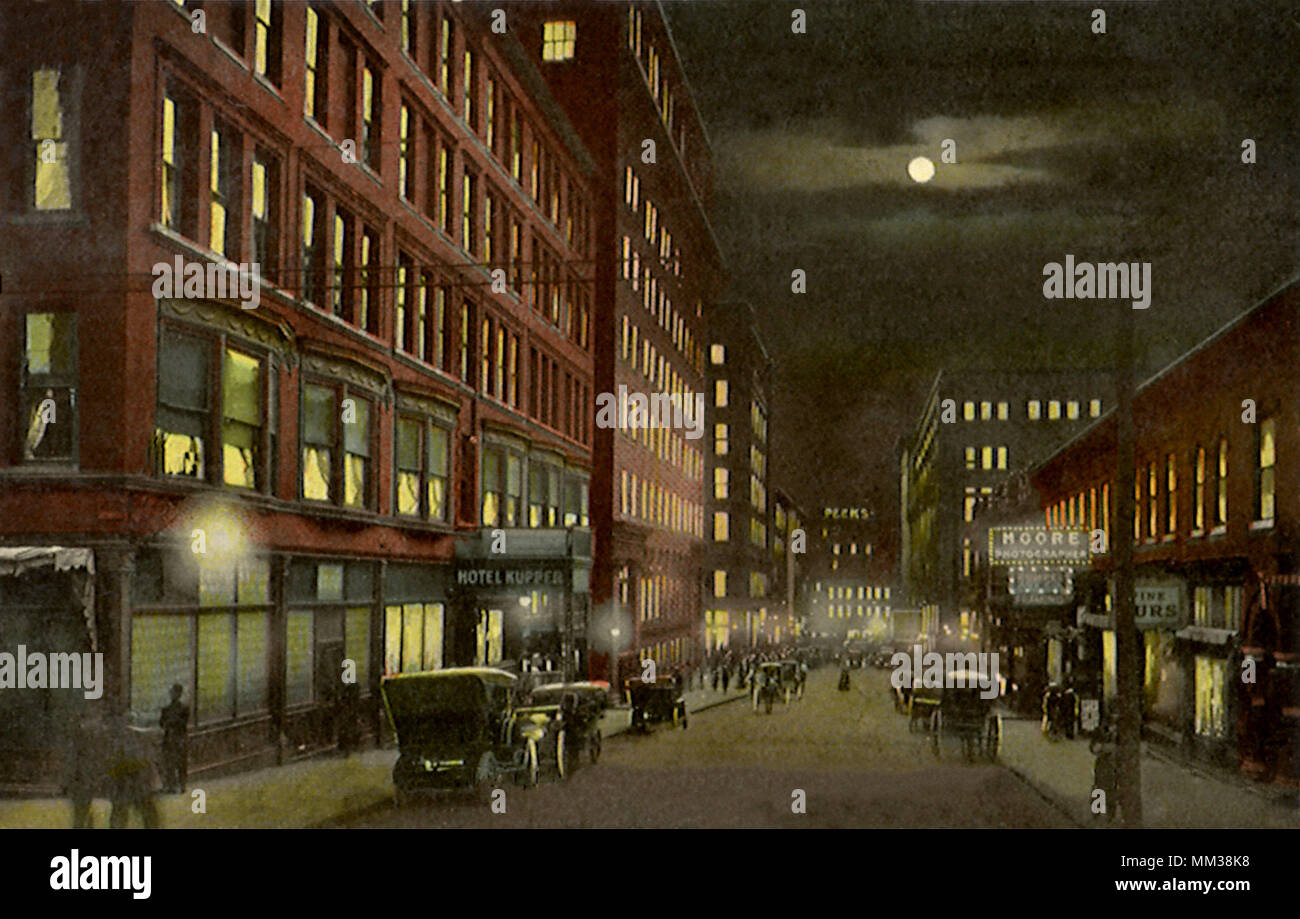 11 St. West suchen. Kansas City. 1910 Stockfoto
