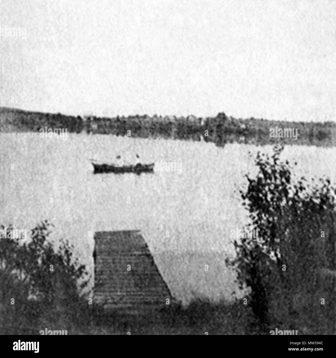 Von Afterglow Heighs. Kiamesha See. 1910 Stockfoto