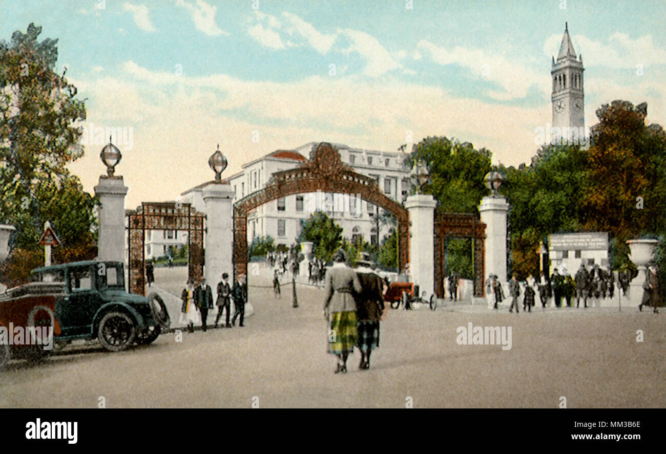 Sather Gate. U.C. Berkeley. 1920 Stockfoto