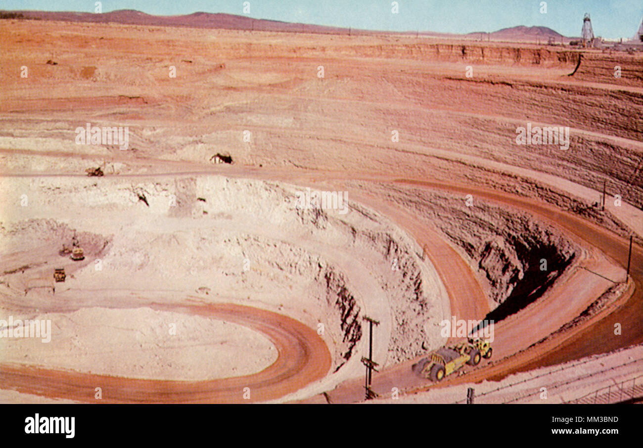 Tagebau. Bor. 1960 Stockfoto