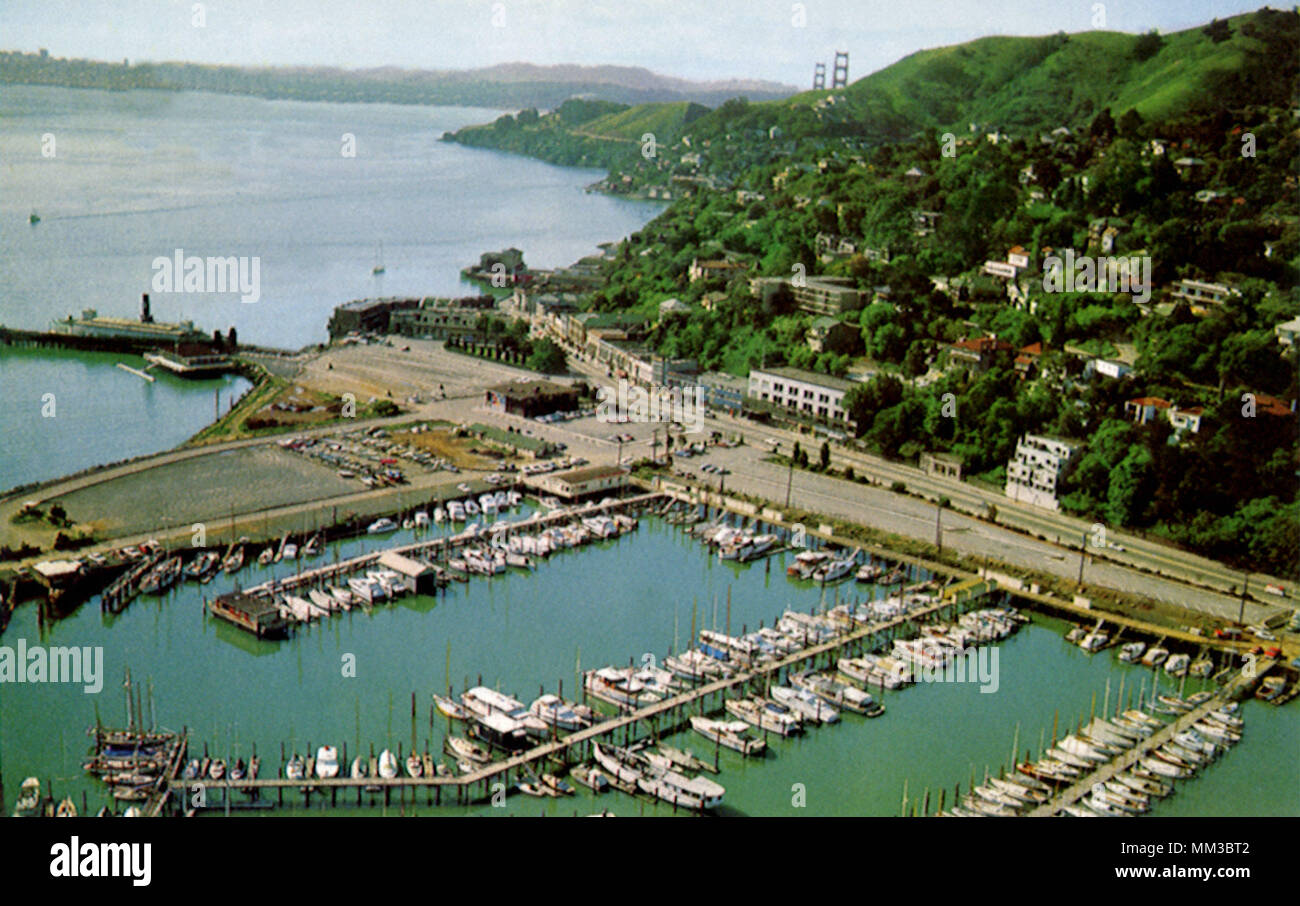 Yachthafen. Sausalito. 1970 Stockfoto