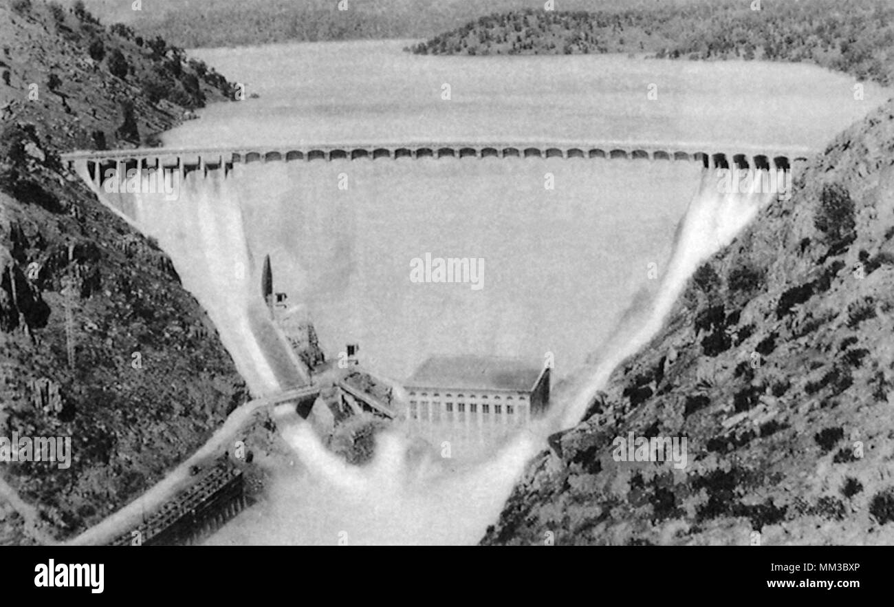 Neue schatzkanzler Dam. In der Nähe von Merced. 1925 Stockfoto