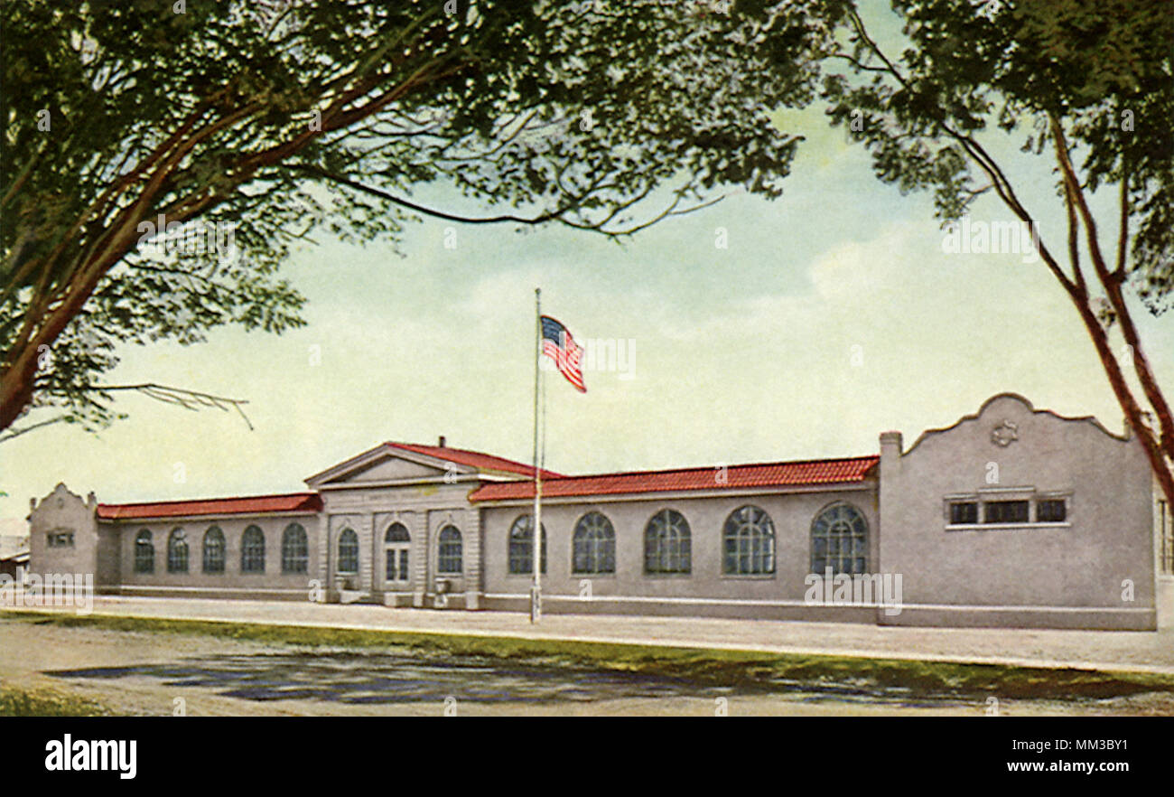 Galen Clarke Schule. Merced. 1920 Stockfoto