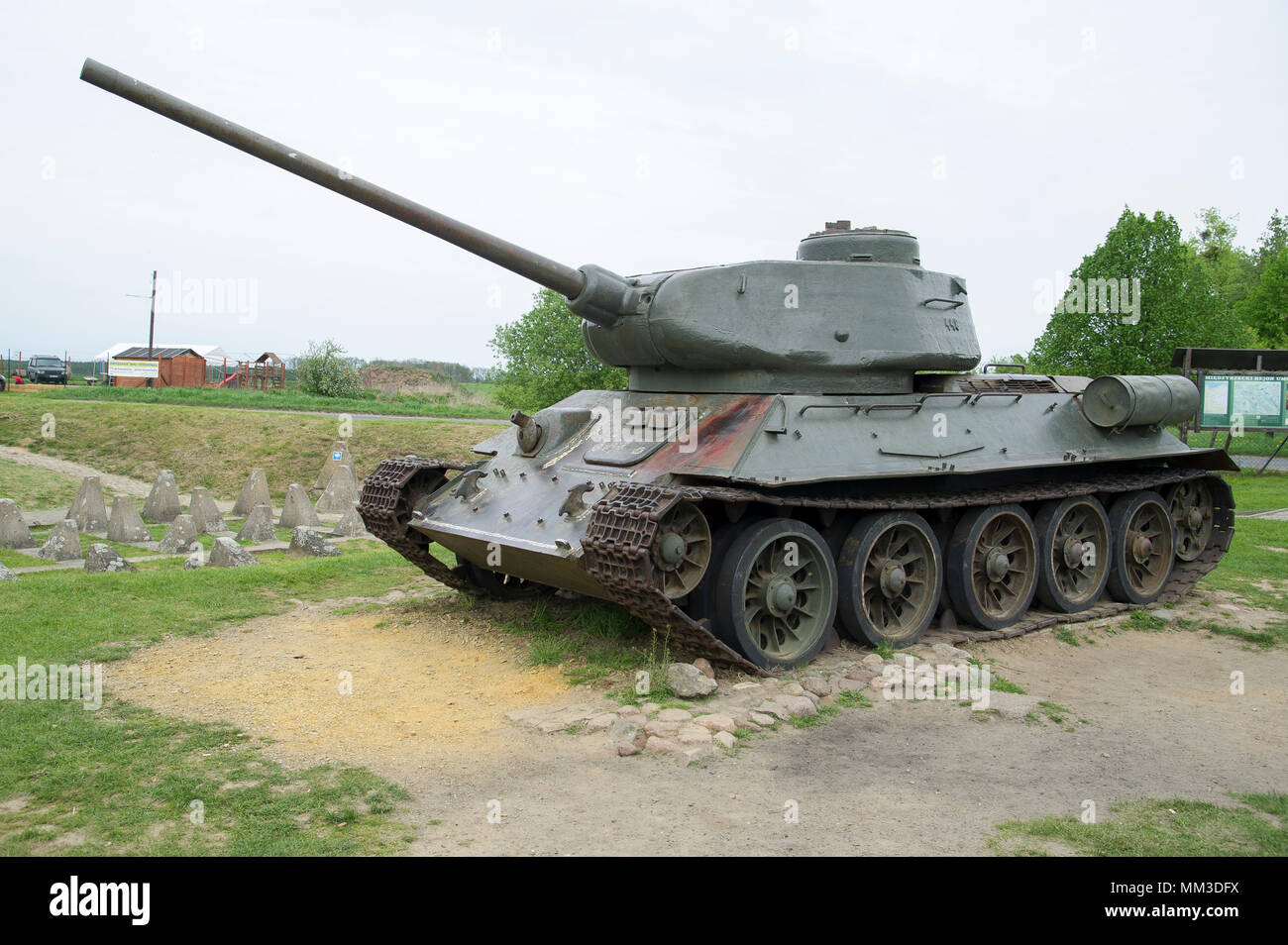 Die russischen Panzer T-34 85 in Pniewo, Polen. 2. Mai 2018 © wojciech Strozyk/Alamy Stock Foto Stockfoto