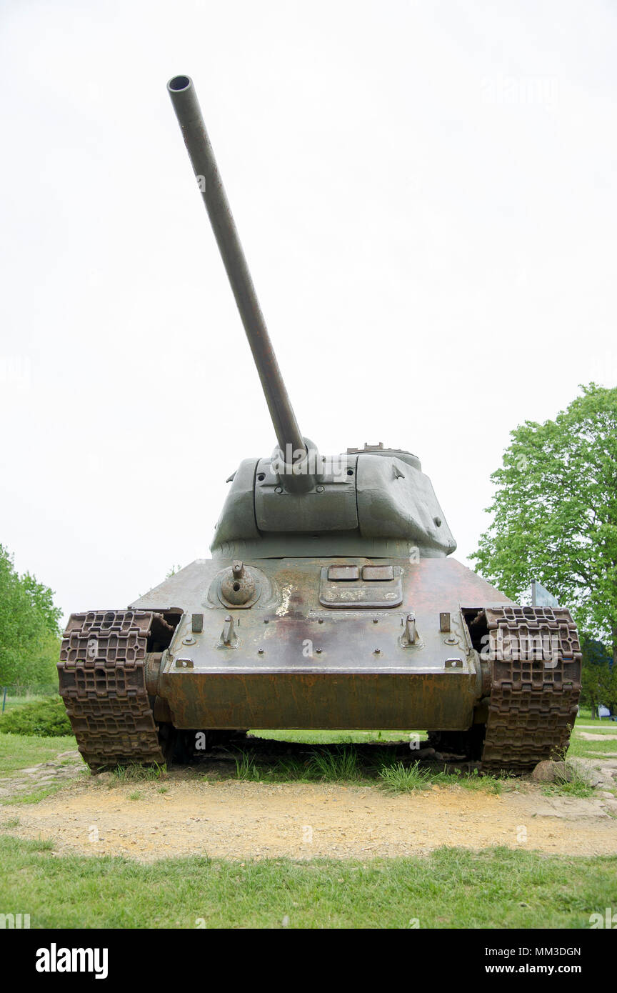 Die russischen Panzer T-34 85 in Pniewo, Polen. 2. Mai 2018 © wojciech Strozyk/Alamy Stock Foto Stockfoto