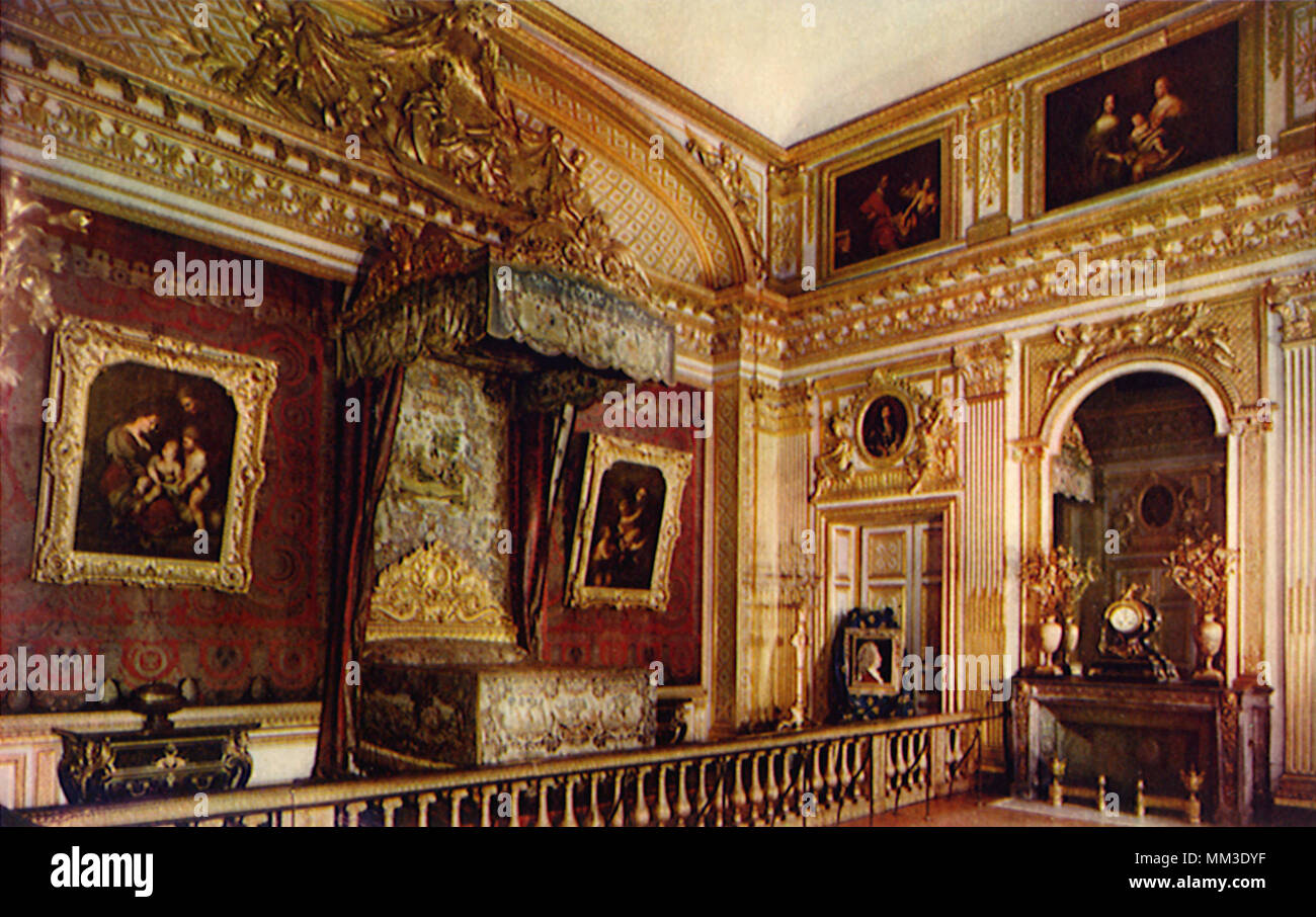 Zimmer des Königs. Versailles. 1930 Stockfoto