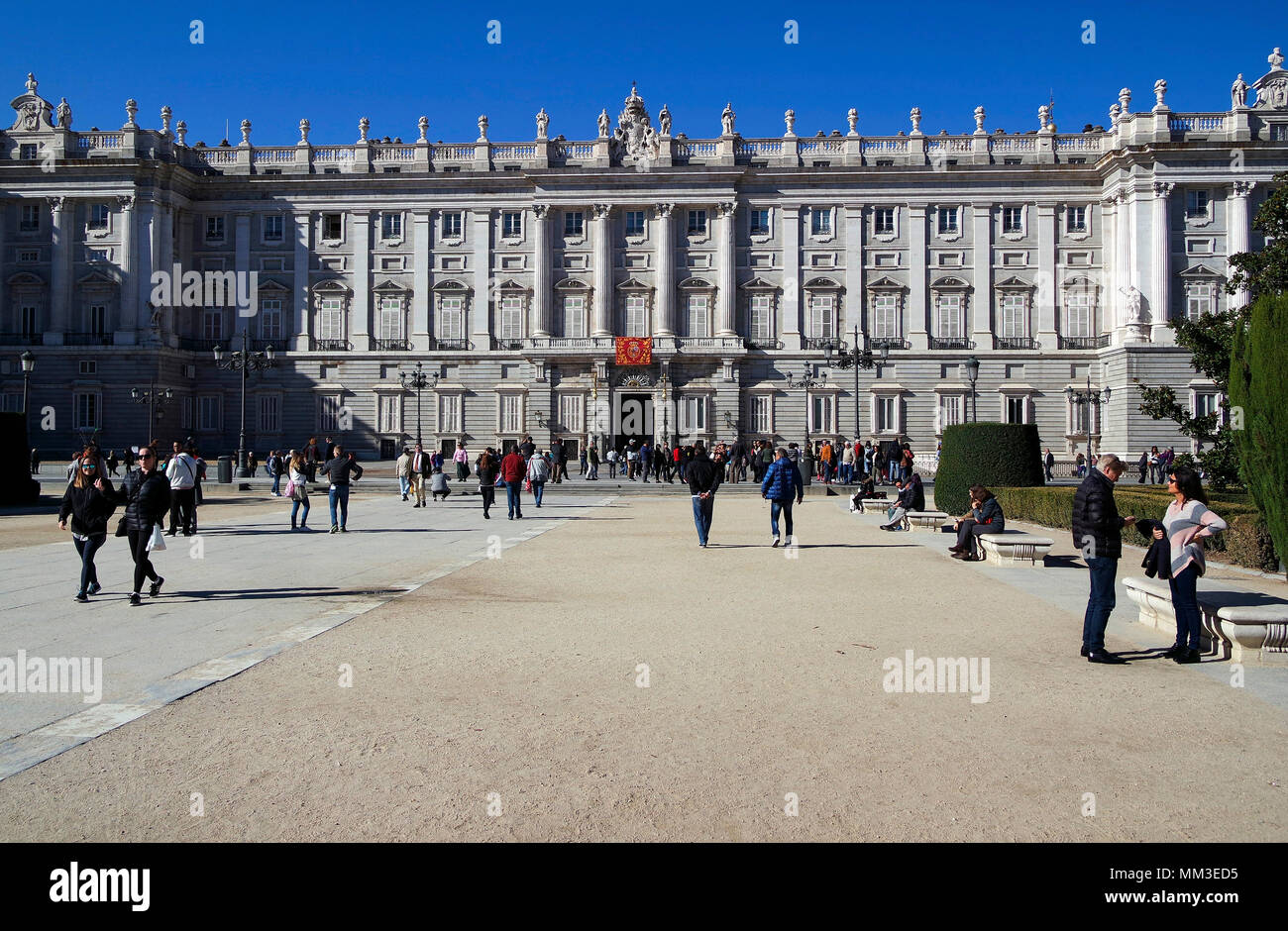 Palacio Real (koenigspalast), Madrid. Stockfoto