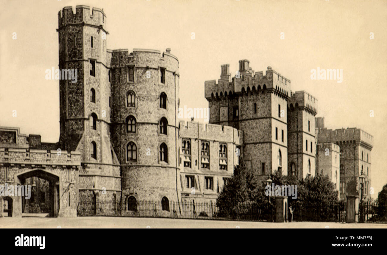 St. George's Gate auf Schloss. Windsor. 1930 Stockfoto