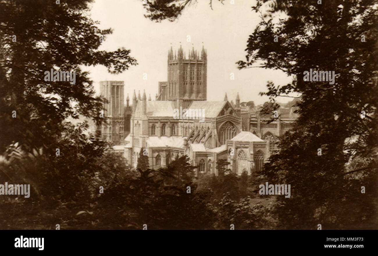 Kathedrale von Tor Hill. Wells. 1930 Stockfoto