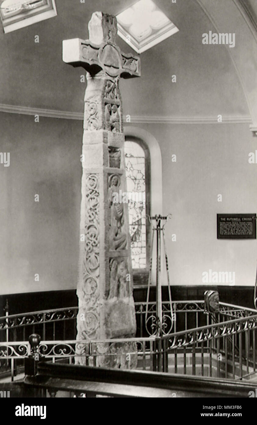 7. Jahrhundert Runic Kreuz. Neu-isenburg. 1930 Stockfoto