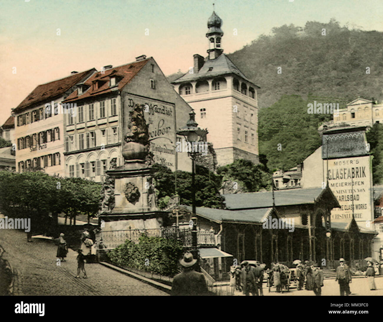 Markt gut. Karlsbad. 1910 Stockfoto