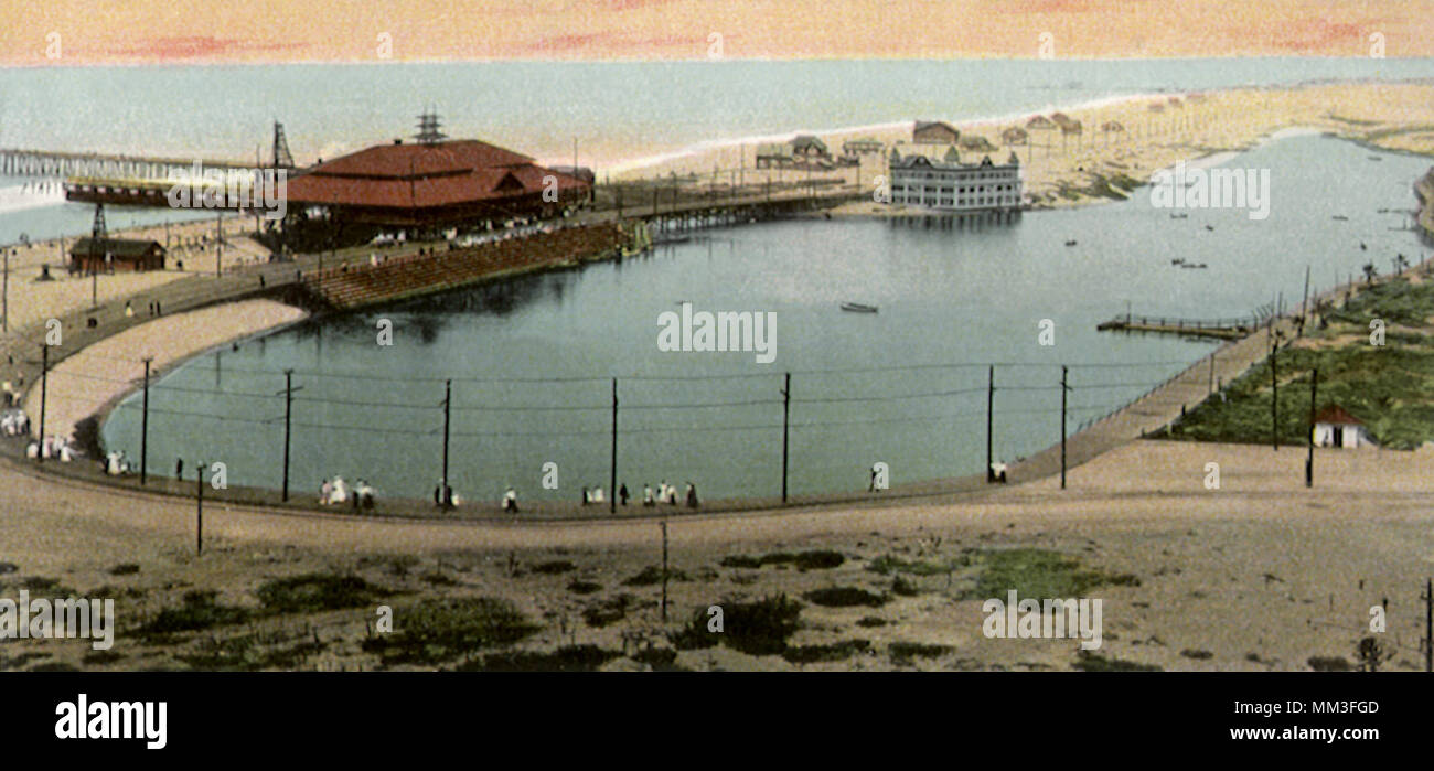 Blick auf den Strand. Playa del Rey. 1910 Stockfoto