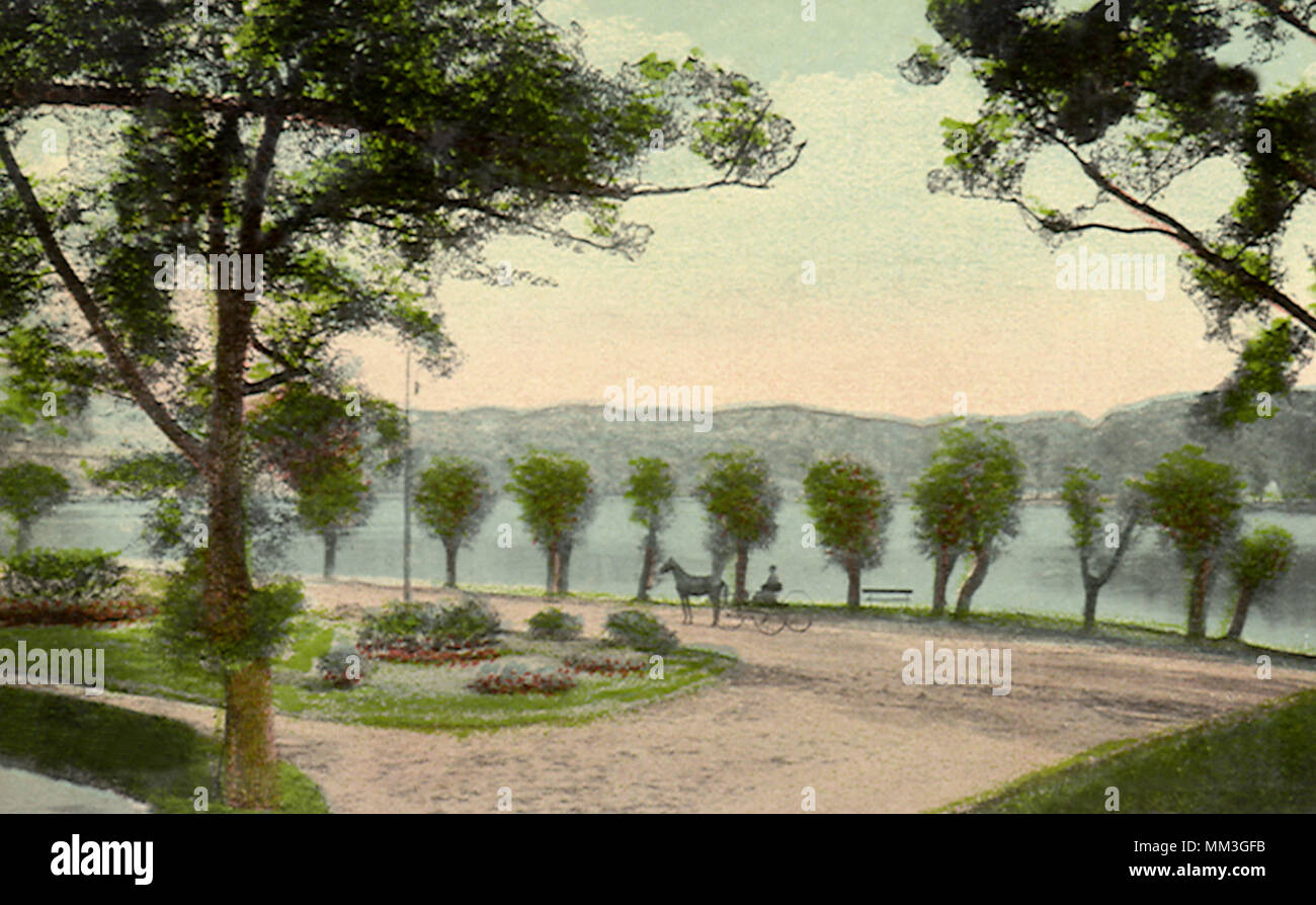 Eldridge Park See. Elmira. 1919 Stockfoto