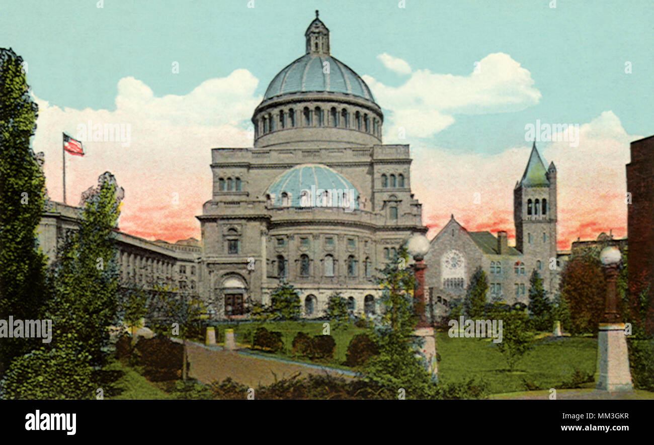 Christian Science Kirche. Boston. 1930 Stockfoto