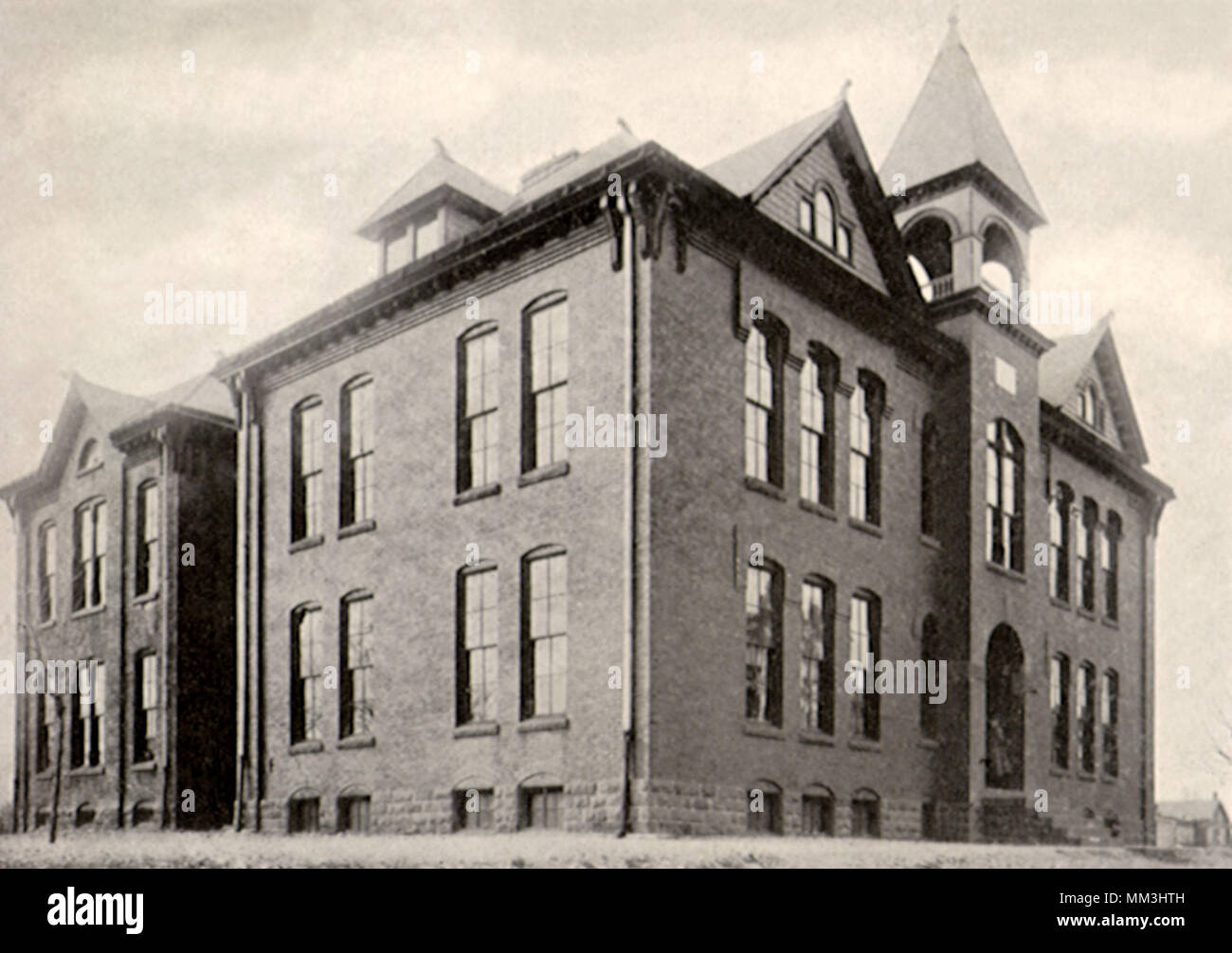 Die öffentliche Schule. Sinkende Frühling. 1930 Stockfoto