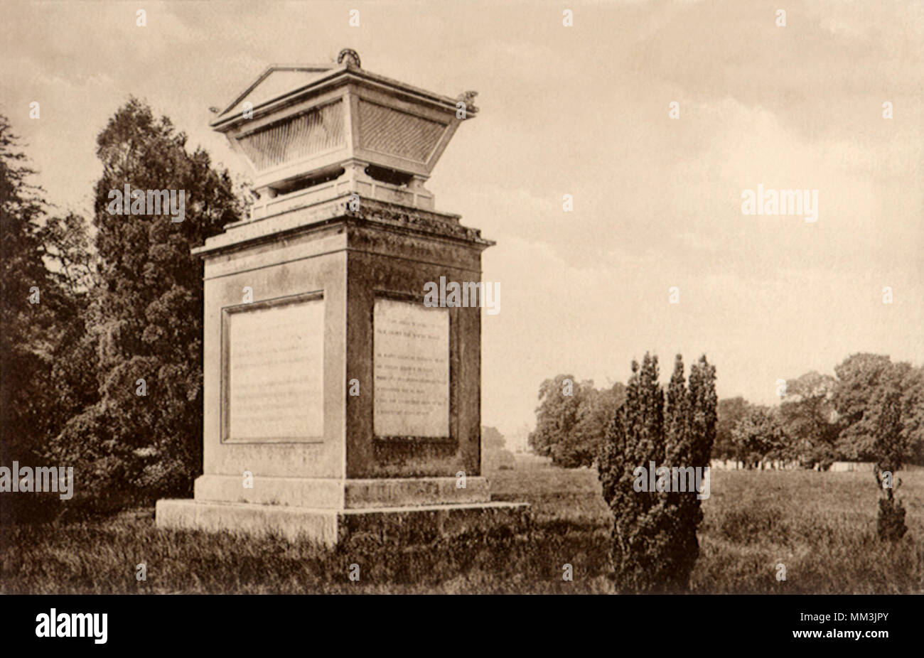 Ehrenmal der Poety Grau. Stoke Poges. 1910 Stockfoto